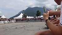 Als afscheid van de show een bedankje halen bij de toeschouwers