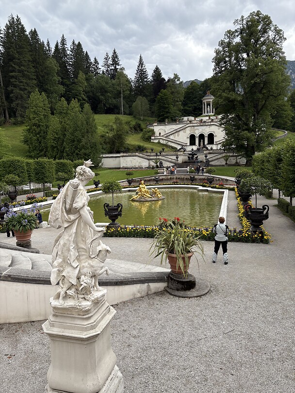 Uitzicht vanuit Schloss Linderhof
