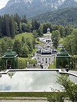 Uitzicht op Schloss Linderhof