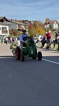 Liliput tractor voor de appeloogst