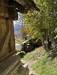Oversteekplaats voor tractor