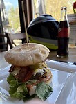 Berlijnse hamburger voor motorrijders
