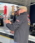 Krantenbericht Dave Hickman op Norton RCW 588 in Assen