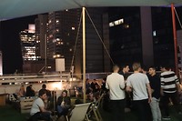 Rooftop terras in ons hostel