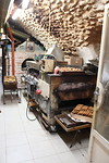 Kleine bakkerij in de oude stad