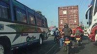 Rijden in Colombia is soms een tikje vermoeiend