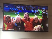 Met 20 Hollanders de eerste WK wedstrijd van de dames gezien