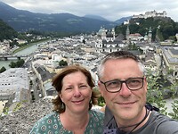 Uitzicht over Salzburg