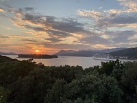 Uitzicht vanaf de camping