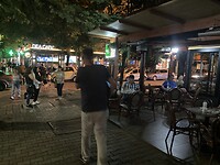 De wijk Blokku in de avond