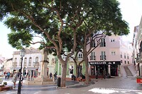 Pleintje in het oude centrum van Lagos