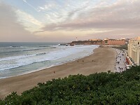 Strand bij Biarritz
