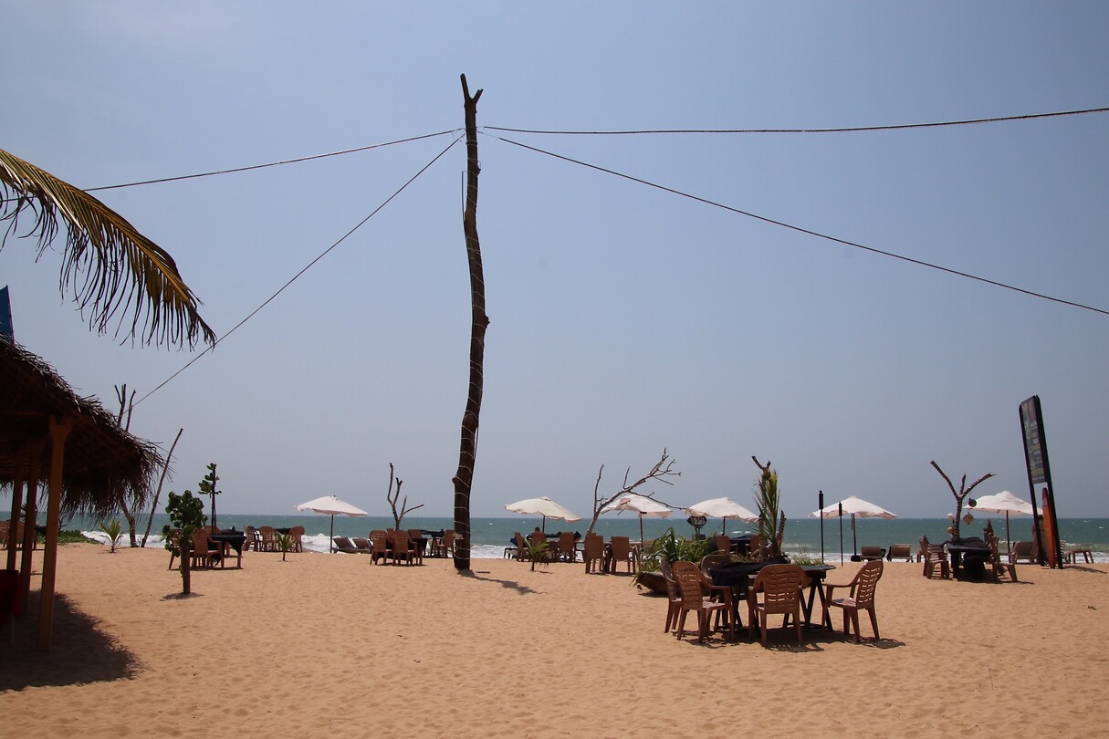 Een laatste lunch aan het strand