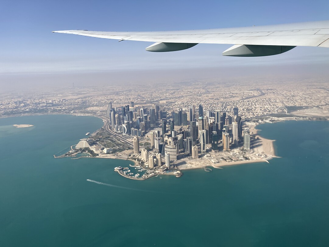 Uitzicht op Doha, Qatar
