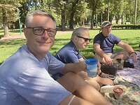 Picknick met een kopje mate en Alfajores koekjes (de lievelingskoekjes van Maxima)