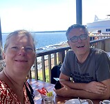 Op het terras bij Casa Pueblo