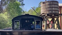 Stoomtrein in museum voor Agricultuur