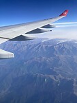 Vroege vlucht over de Kaukasus naar Istanbul