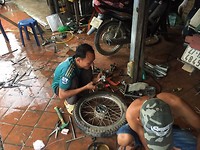 Back wheel bearing
