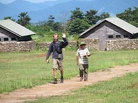 Lennart being harassed at the Khe Sanh Combat Base