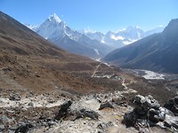 View back to Dingboche