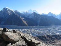 Everest in the background