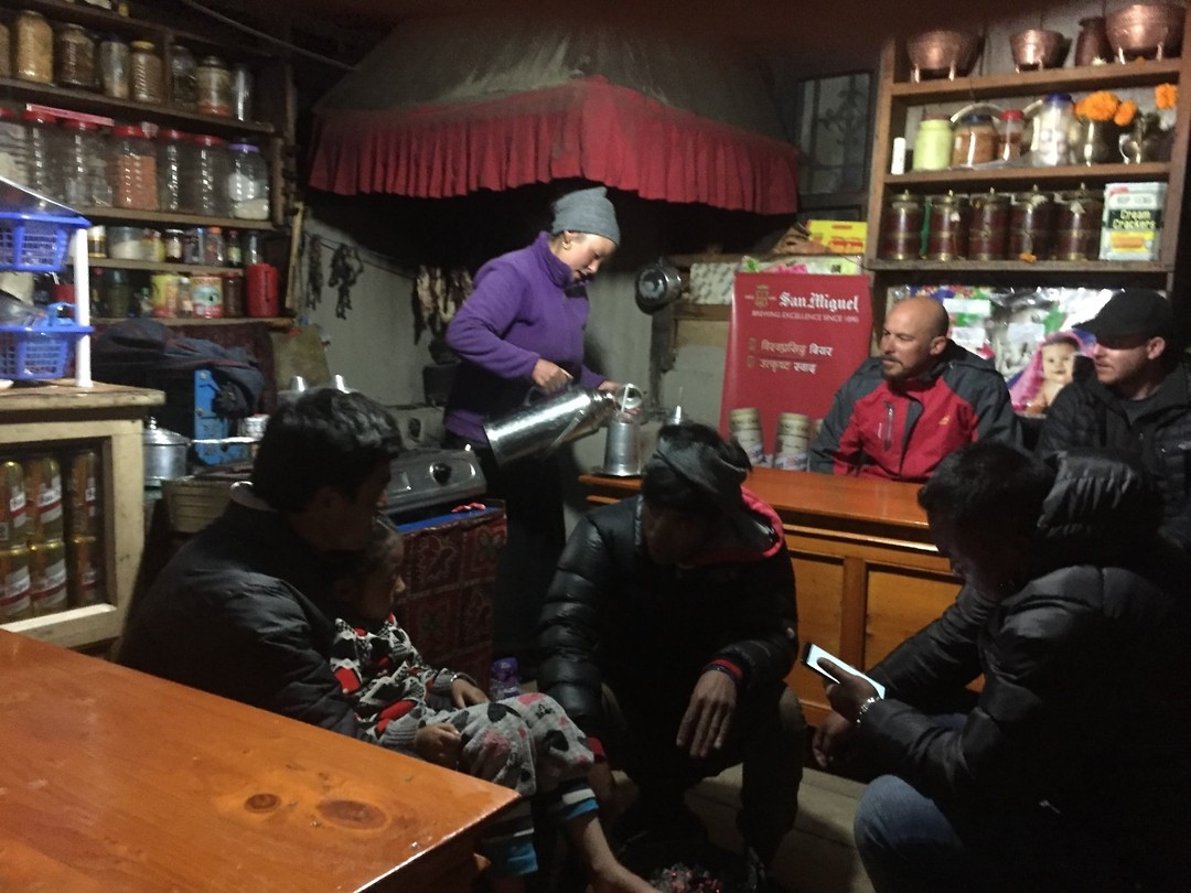Drinking Tongba with the locals