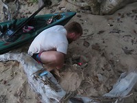 Trying to light a fire