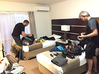 Packing up