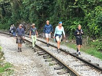 Dag 3 tijdens de wandeling einde dag naar aquas caliente