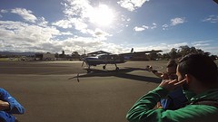 the plane