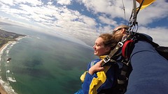hanging in the air