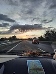 Zonsopkomst onderweg