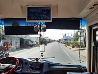 In de bus
