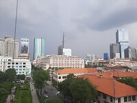 Uitzicht balkon bar