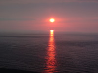 Zonsondergang in de Zwarte Zee.