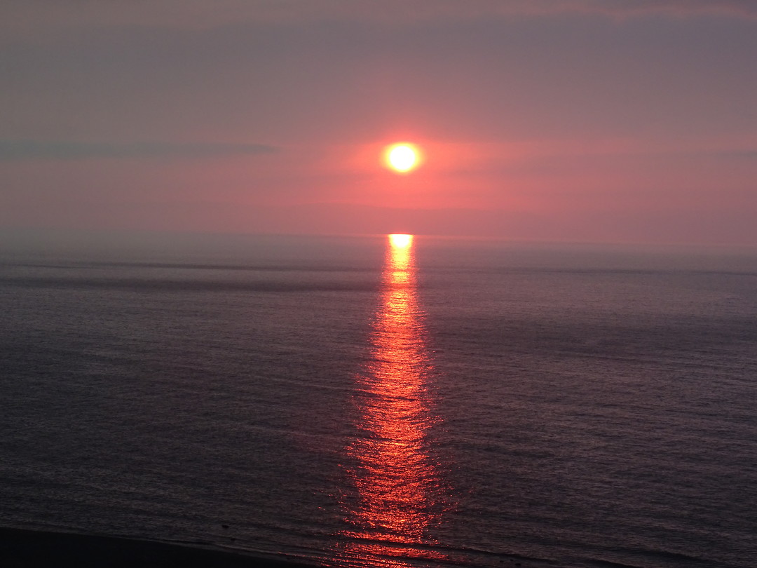 Zonsondergang in de Zwarte Zee.