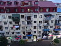 Uitzicht vanuit het hotel in Batumi