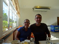 Met Christina en Marcel onderweg.