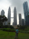 Petronas towers in Kuala Lumpur.