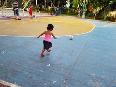 Girl playing