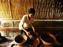 She's making Luwak coffee