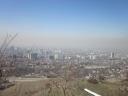 Alamaty in vogelperspectief, met smog