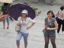Chinezen met parasol op Macau
