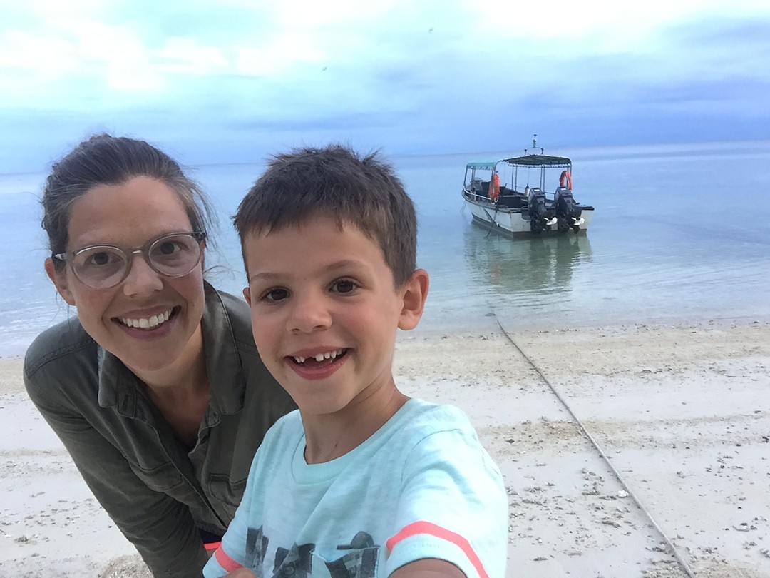 Paradise lang tengah, Diecko met de selfie stick :)