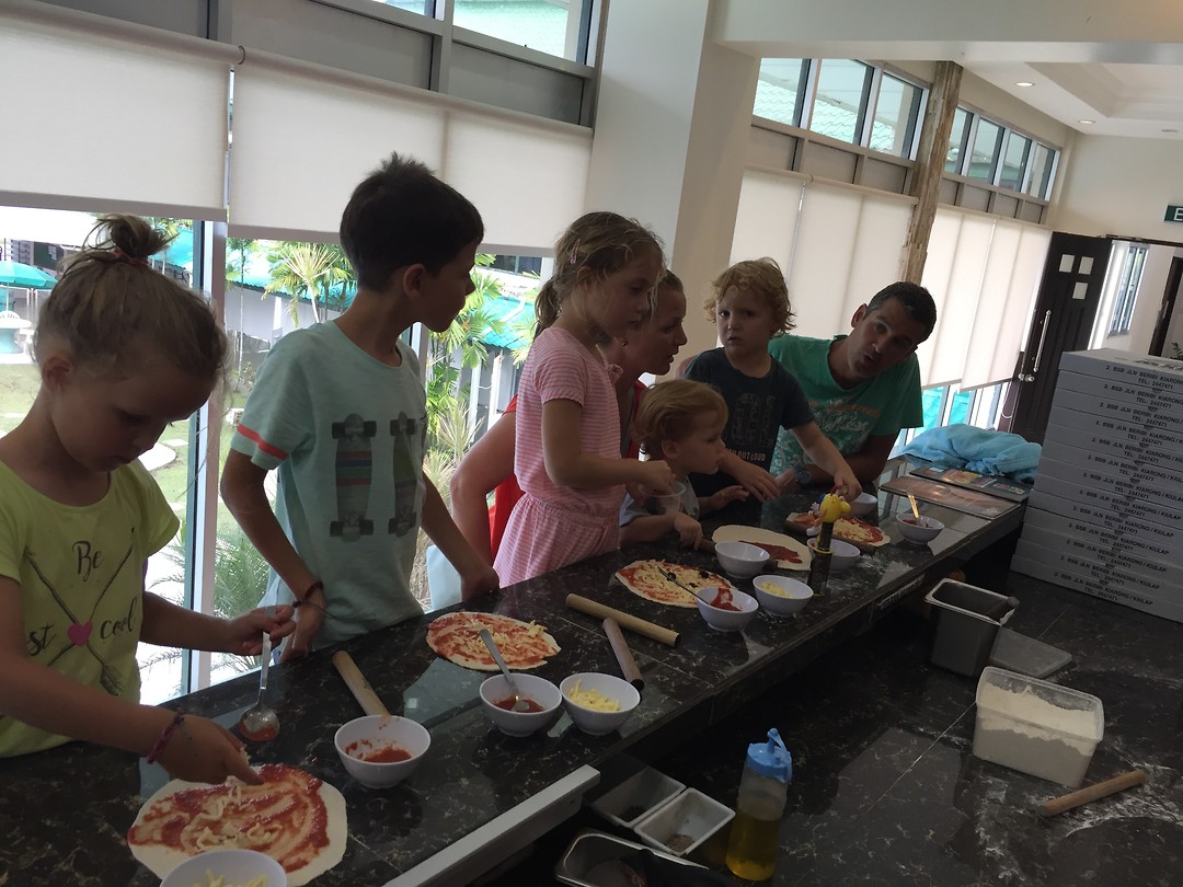 Brunei pizza's maken
