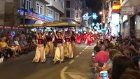 Begin van de grote optocht.