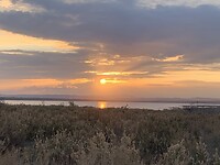 Zonsondergang over Salinas de la Mata
