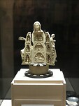 Het Mariabeeld (Virgen Abrideira ) van ivoor wat opengeklapt kan worden.