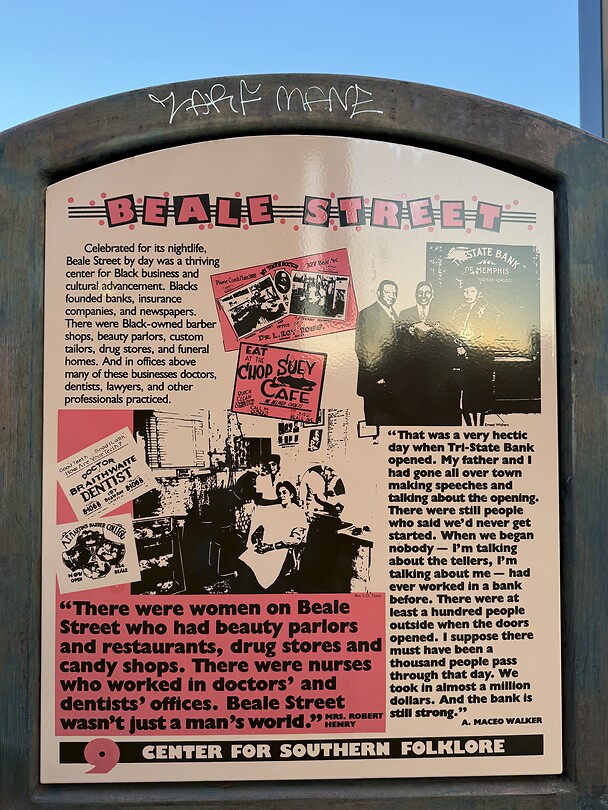Beale Street, de straat waar het allemaal gebeurt.